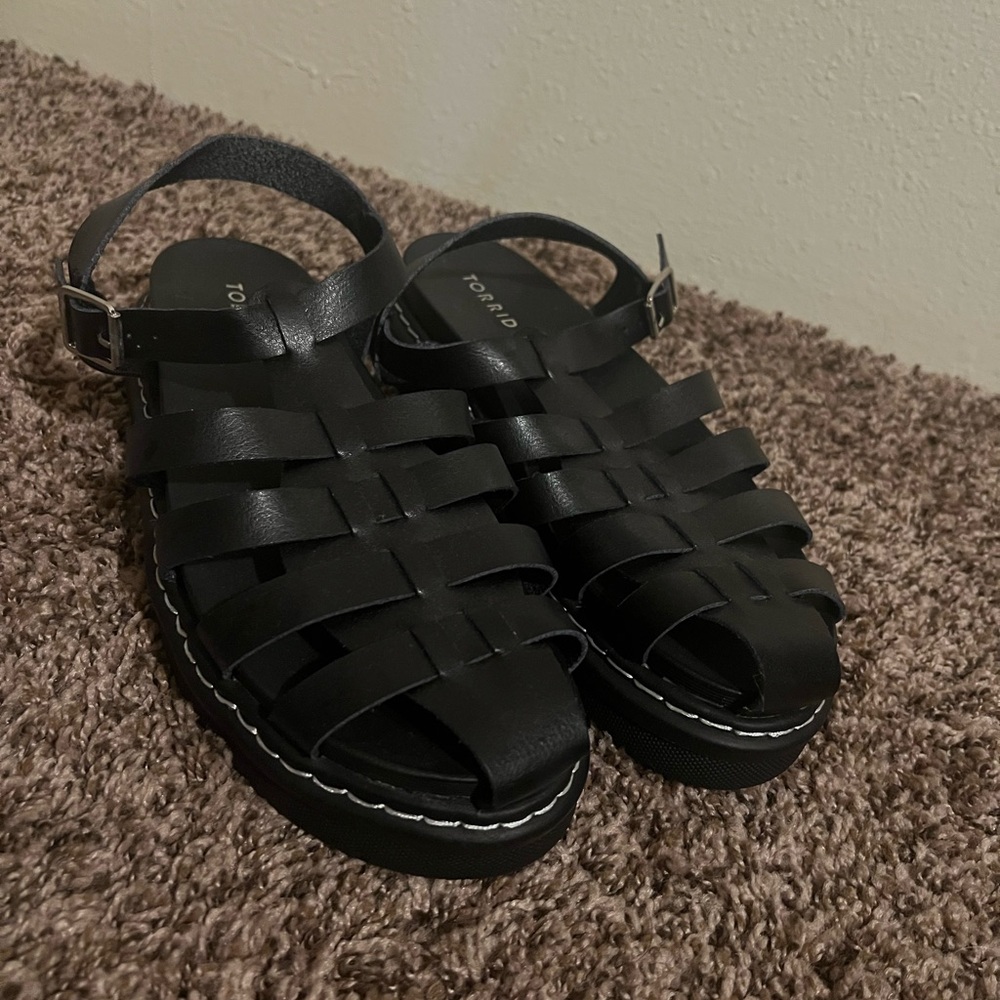 Torrid Black Strappy Sandals for Women